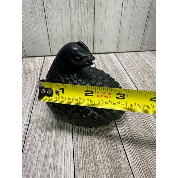 Vintage Black Quail Figurines Statues Ceramic Home Decor - Set Of 2 - Picture 8 of 10